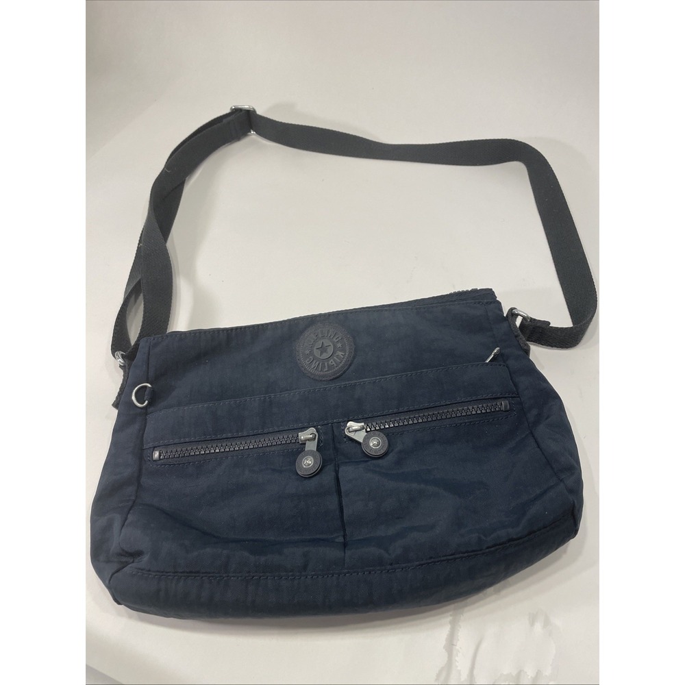 Kipling Women's Crossbody Bag Nylon Purse Dark Blue